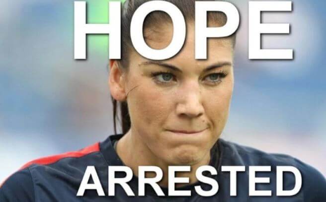 Hope Solo got arrested after an ugly fight with her half-sister Teresa Obert.